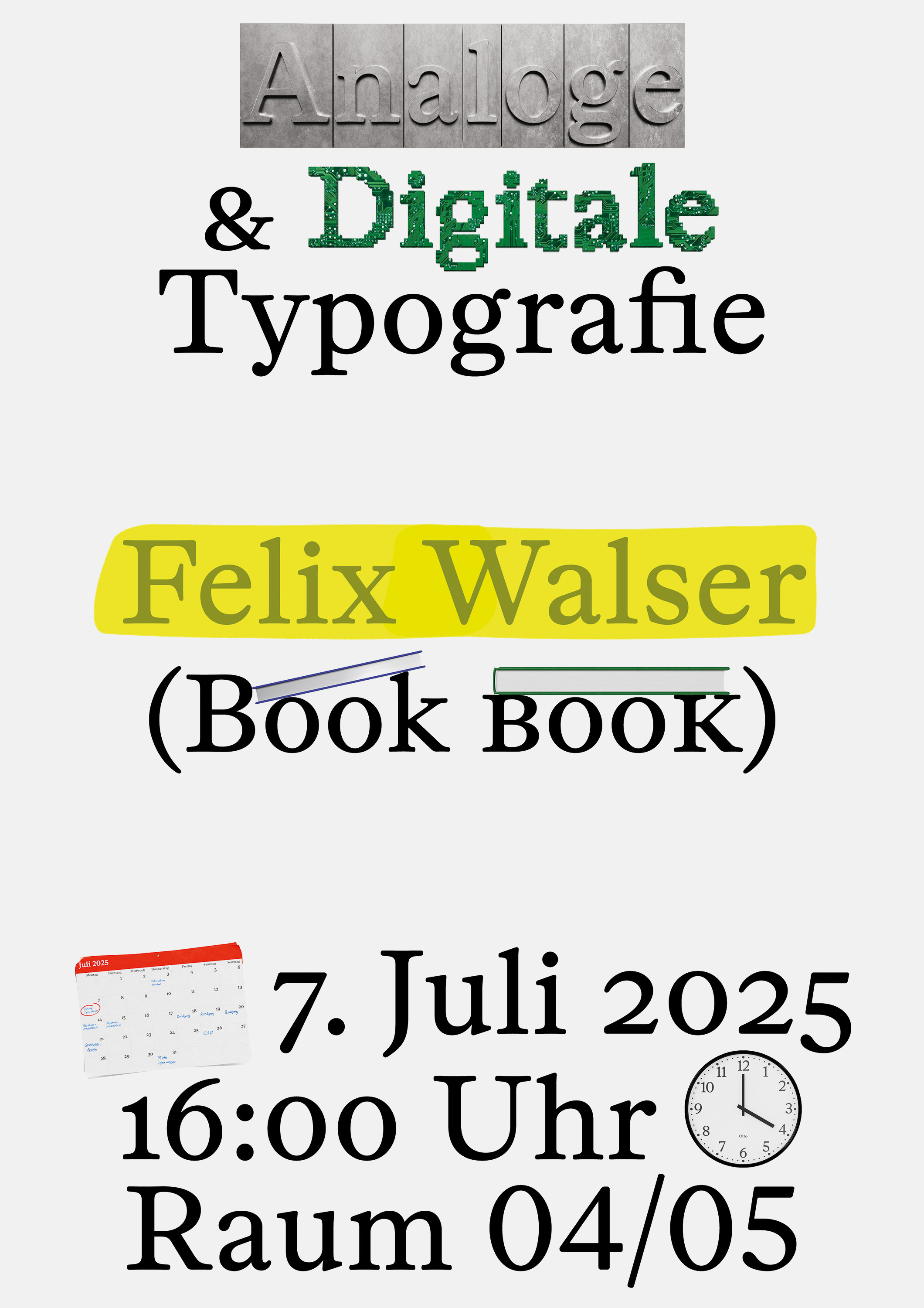 Analoge & Digitale Typografie